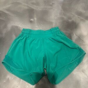 Green Women's Athletic Shorts